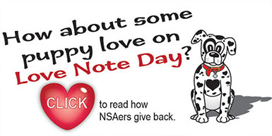 How about some puppy love on Love Note Day?