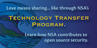 Love means sharing… like through NSA's Technology Transfer Program.