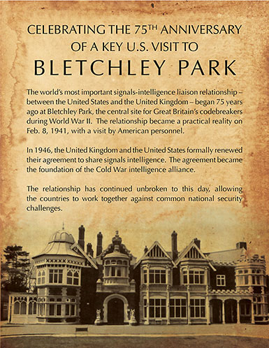 Infographic - Celebrating the 75th Anniversary of a Key U.S. Visit to Bletchley Park
