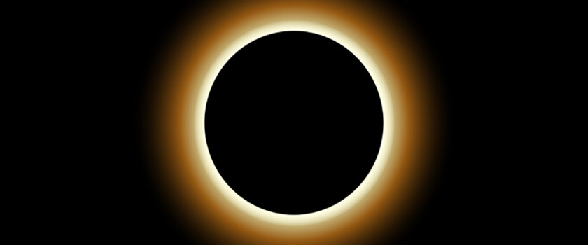 Illustration of a total solar eclipse